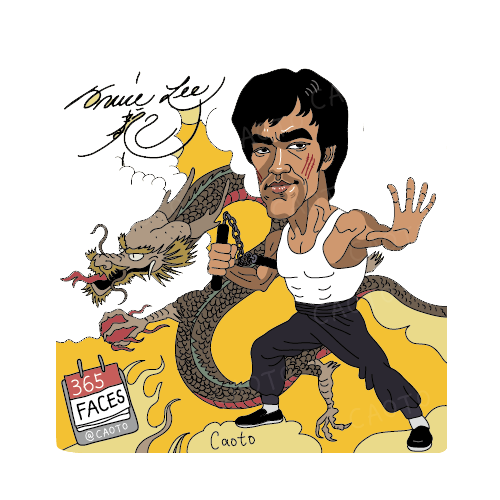 bruce lee cartoon images