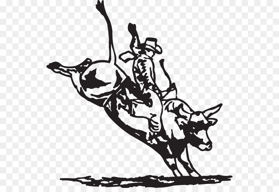 Bull riding Decal Professional Bull Riders Sticker Rodeo - bull drawing png riding png download - 600*607 - Free Transparent Bull Riding png Download.