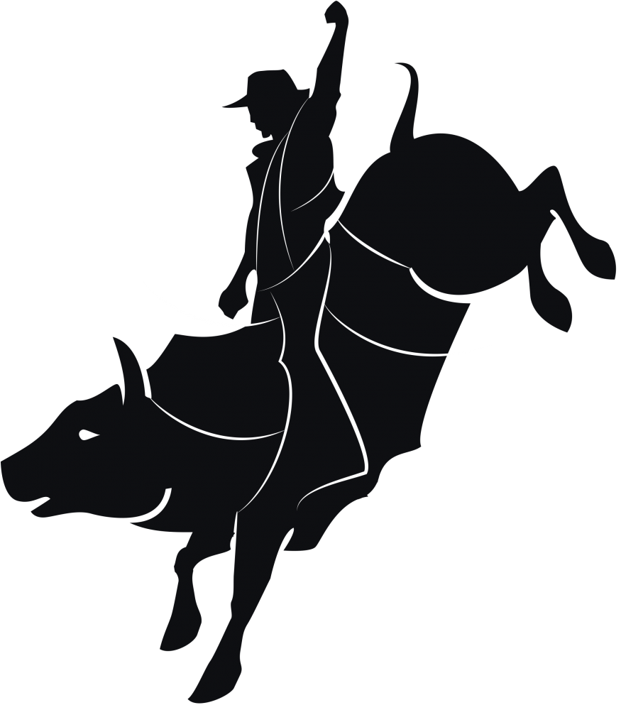 Bull riding Vector graphics Clip art Rodeo - cowboy roping decal png