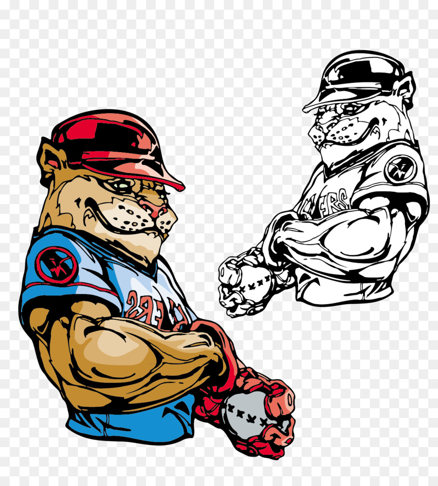 Bulldog T-shirt Baseball Mascot - Vector Hand-painted tiger png download - 1168*1283 - Free Transparent  Bulldog png Download.