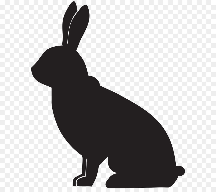 Rabbit Silhouette Clip art - Rabbit Silhouette PNG Clip Art Image png download - 6586*8000 - Free Transparent Easter Bunny png Download.