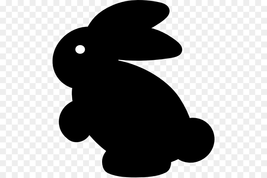 White Rabbit Easter Bunny Clip art - Rabbit Silhouette Cliparts png download - 546*598 - Free Transparent White Rabbit png Download.
