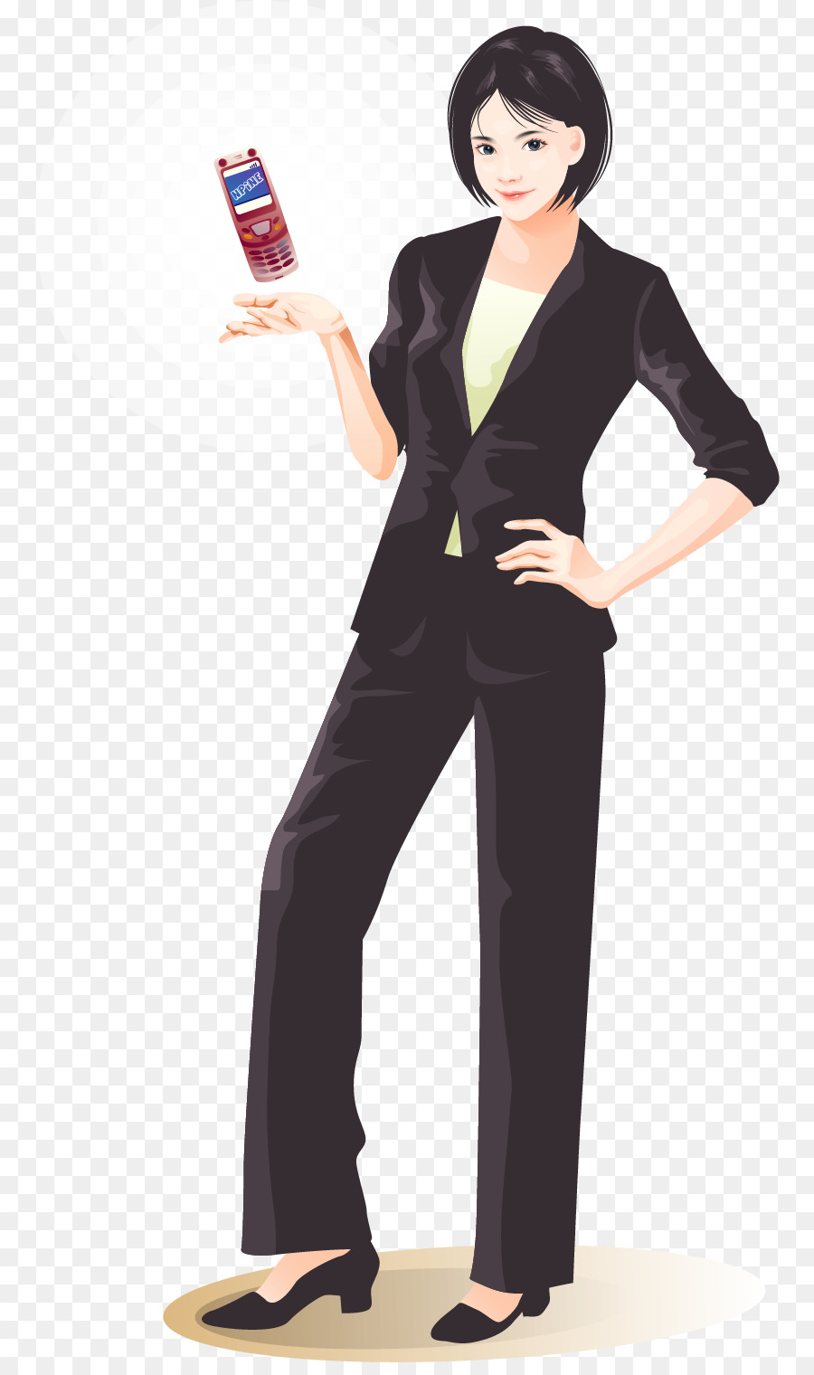 Clip art - Vector Hand-painted Business Woman png download - 824*1506 - Free Transparent  png Download.