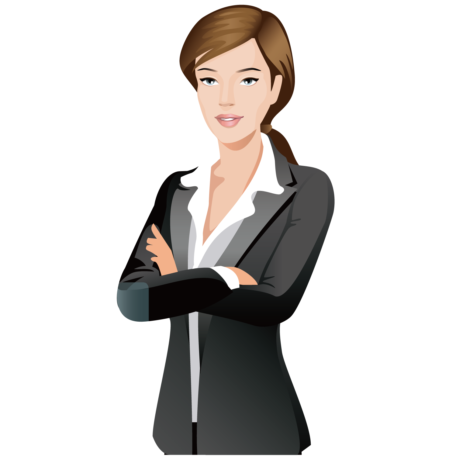 Businessperson Cartoon Silhouette - Business woman png download - 1500*
