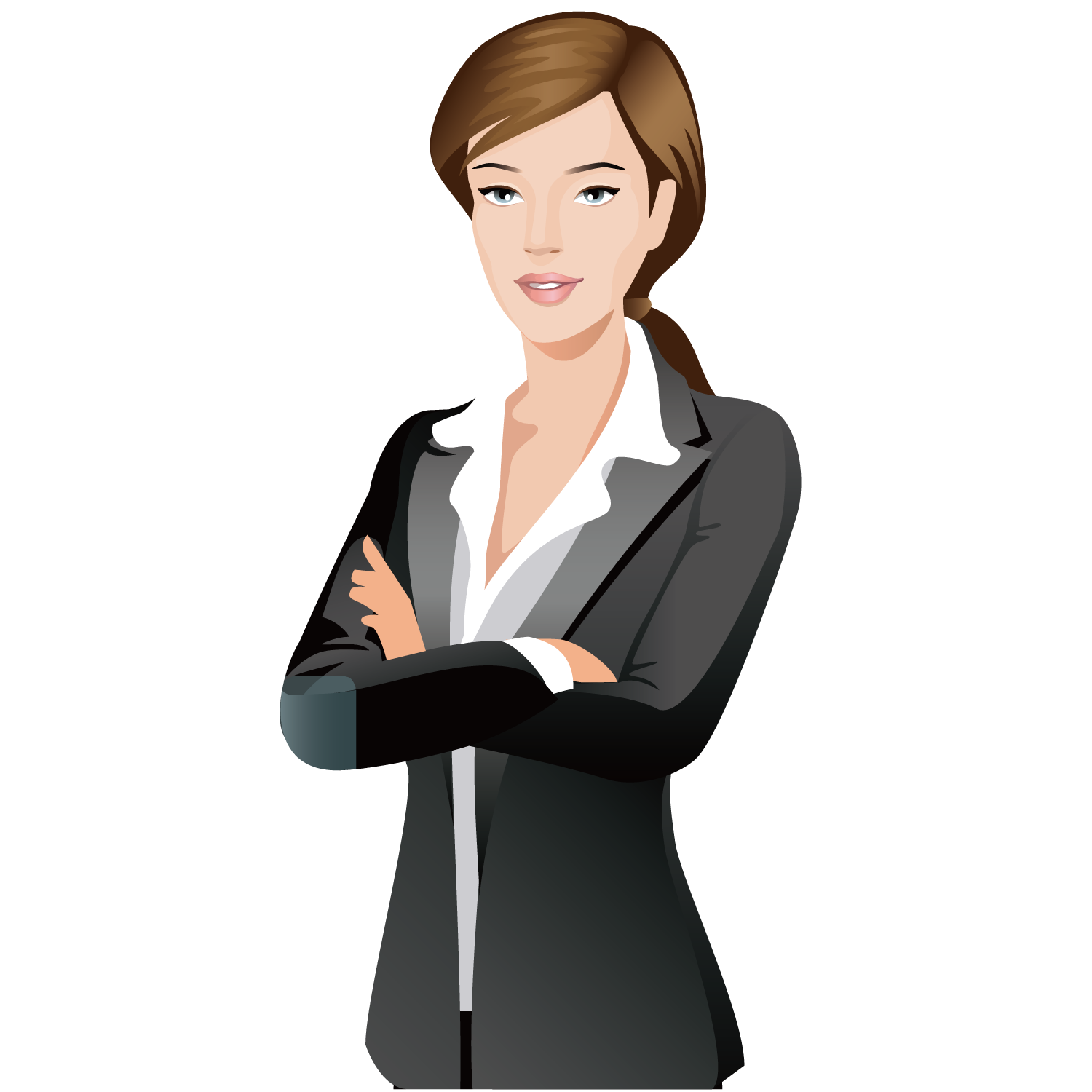 free business woman silhouette clipart