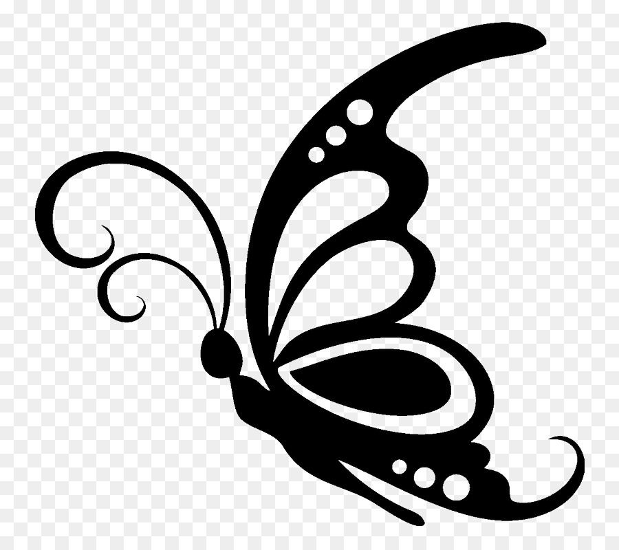 Butterfly Silhouette Stencil Clip art - butterfly png download - 800*800 - Free Transparent Butterfly png Download.