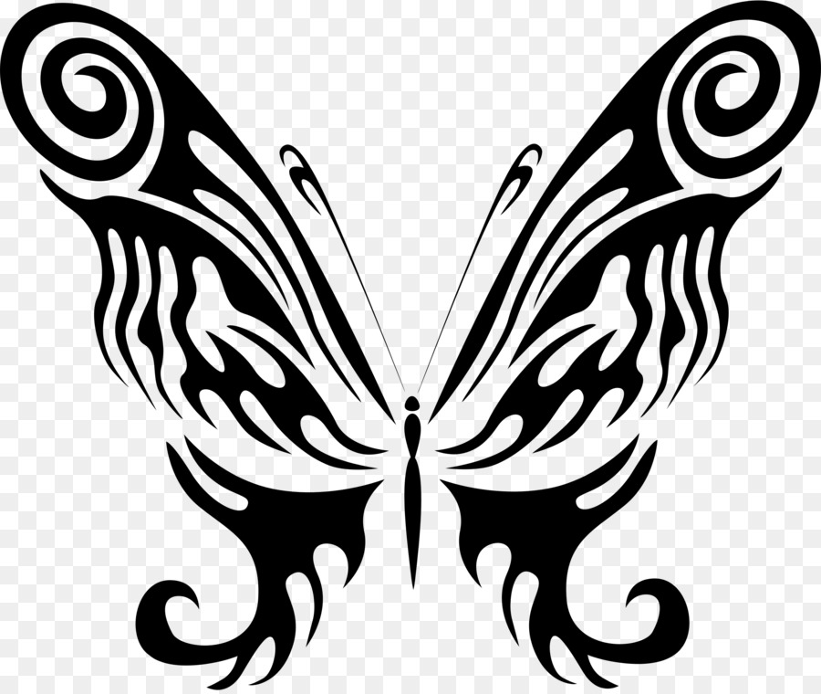 Butterfly Clip art Openclipart Portable Network Graphics Insect - inner beauty png tattoo png download - 2400*2016 - Free Transparent Butterfly png Download.
