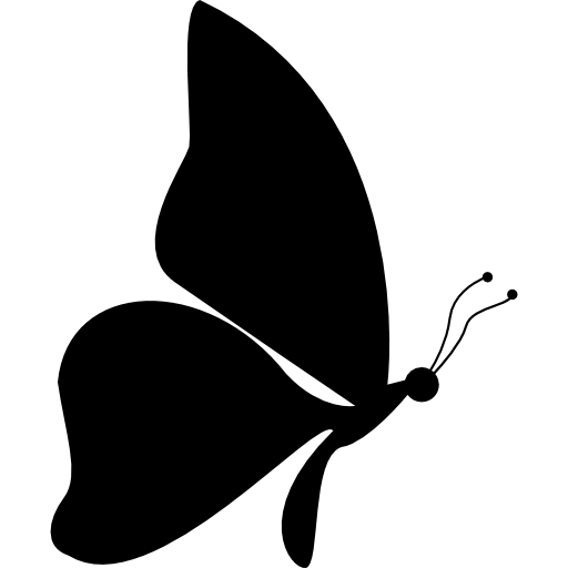 Butterflies Silhouette Vector - rozowa-babeczka