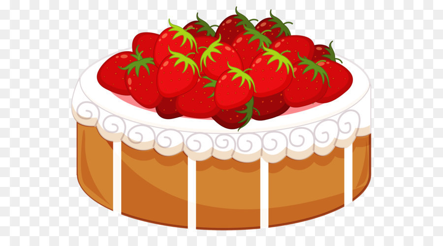 Strawberry cake Birthday cake Shortcake Icing Clip art - Cake with Strawberries PNG Clipart png download - 3503*2630 - Free Transparent Strawberry Cream Cake png Download.