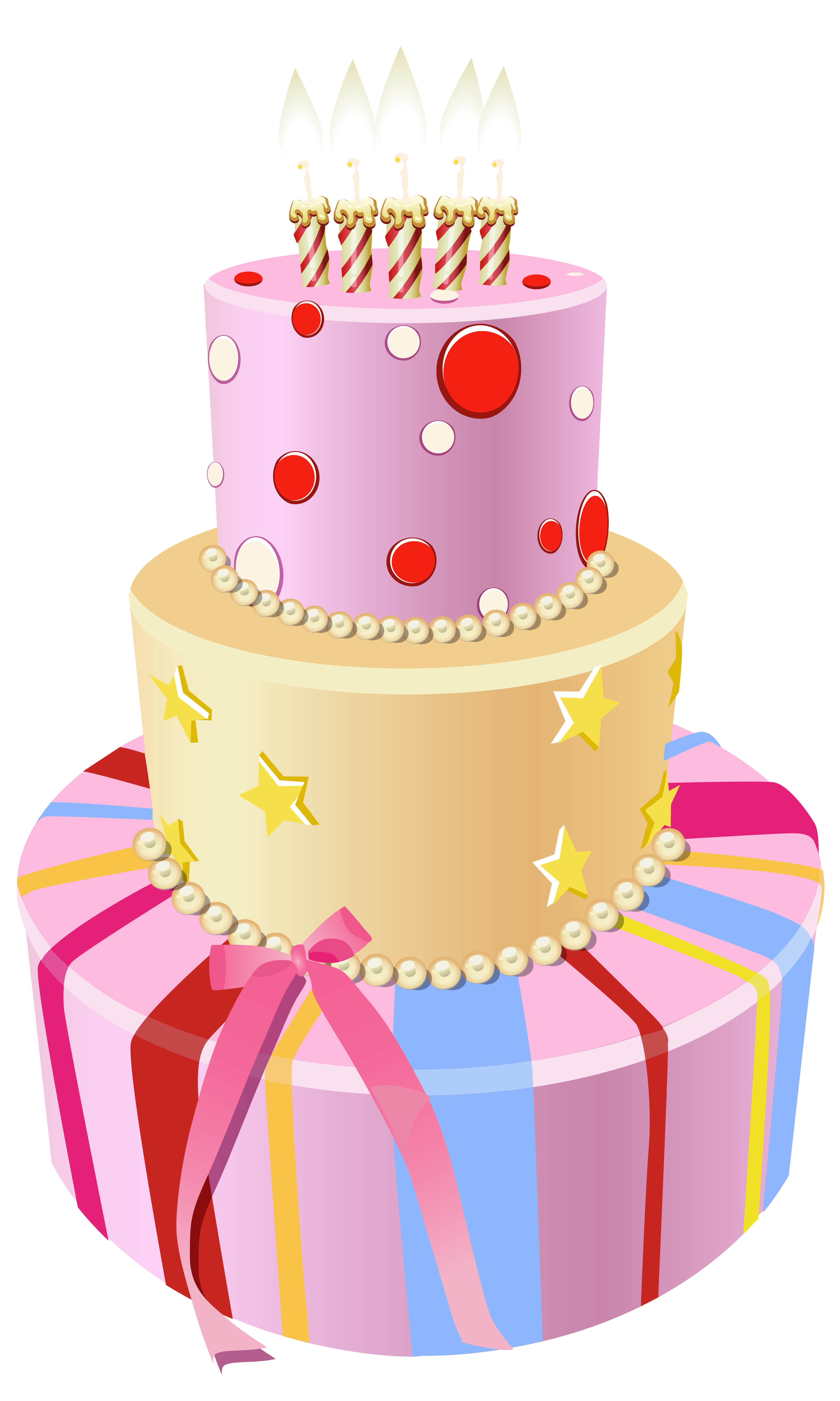 Birthday cake Clip art - Pink Birthday Cake PNG Clipart Image png