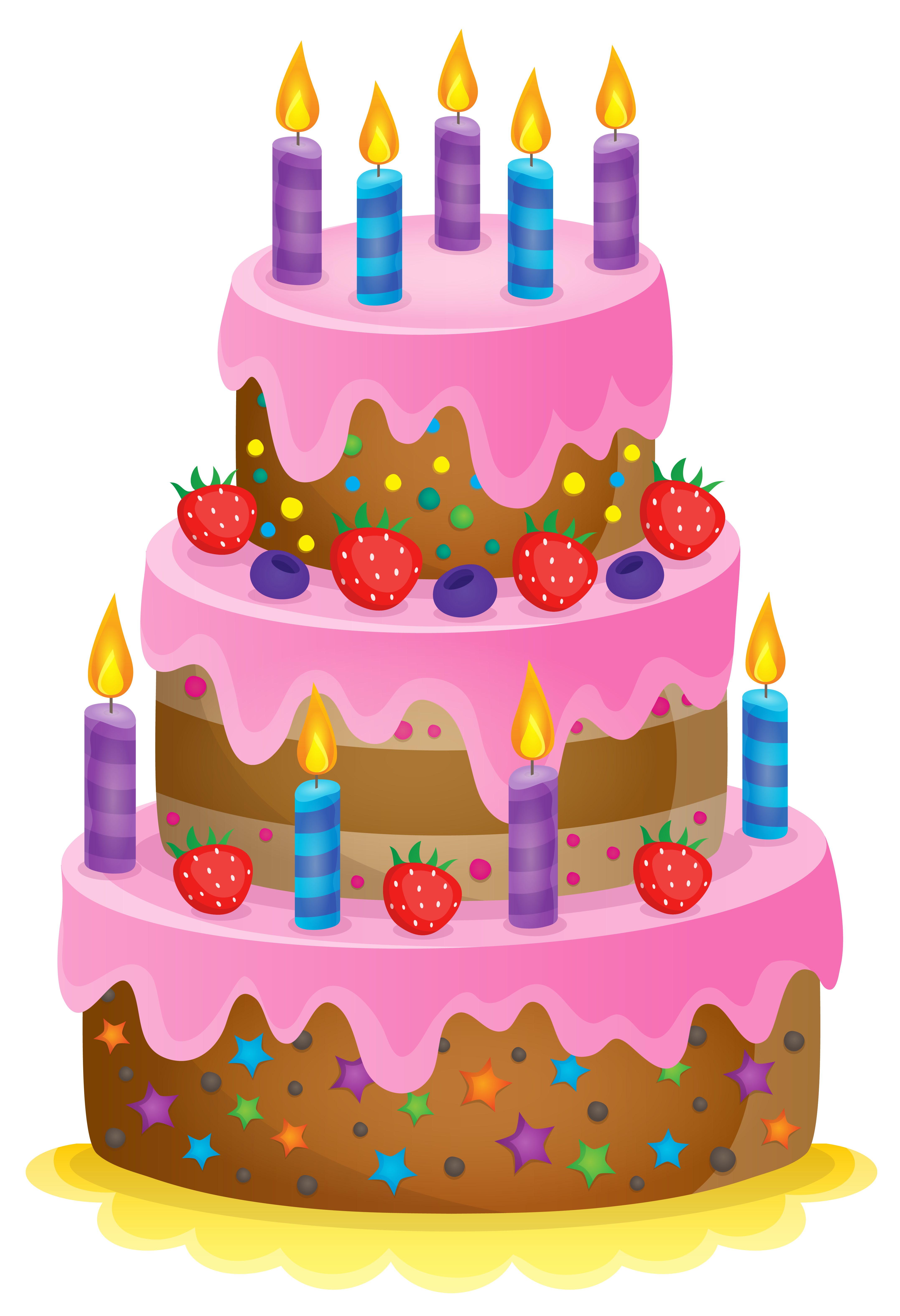 Birthday cake Chocolate cake Clip art - Cute Cake PNG Clipart Image png
