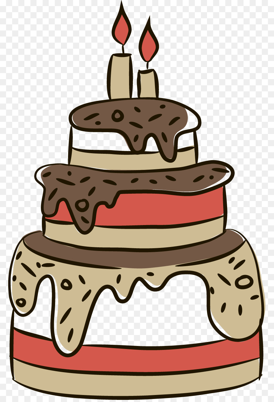 Birthday cake Clip art - Vector flat cake png download - 845*1313 - Free Transparent Birthday Cake png Download.