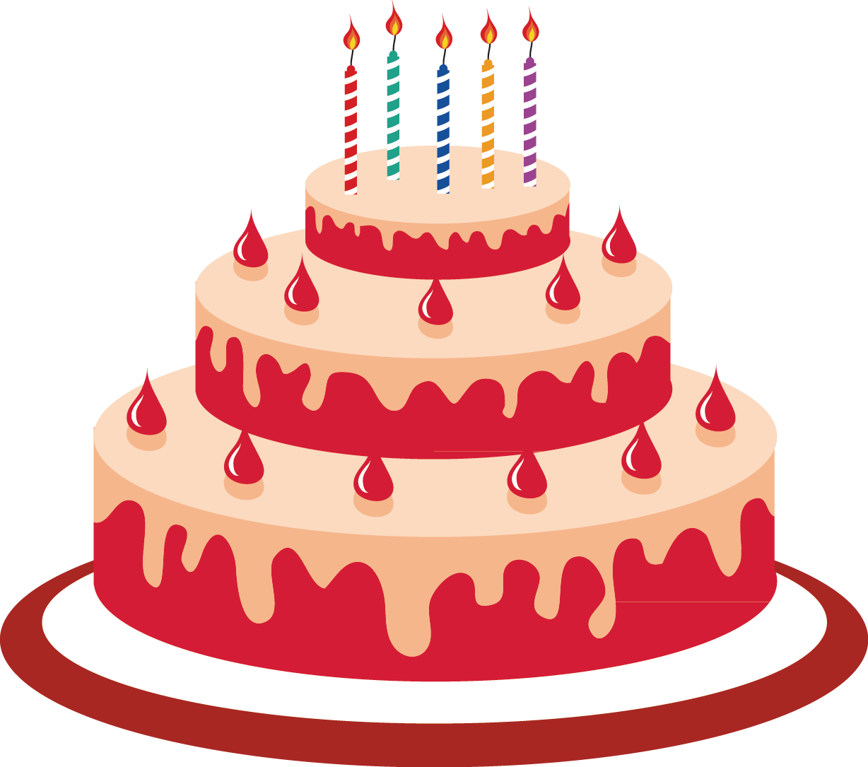 Birthday cake Cartoon - cake png download - 1228*1085 - Free Transparent  Birthday Cake png Download. - Clip Art Library