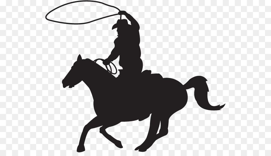 Calf roping Team roping Rodeo Cowboy Silhouette - silhouette png download - 600*508 - Free Transparent Calf Roping png Download.