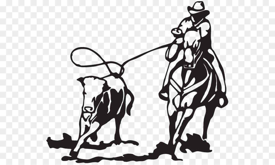 Collection of Calf Roping Silhouette (37) .