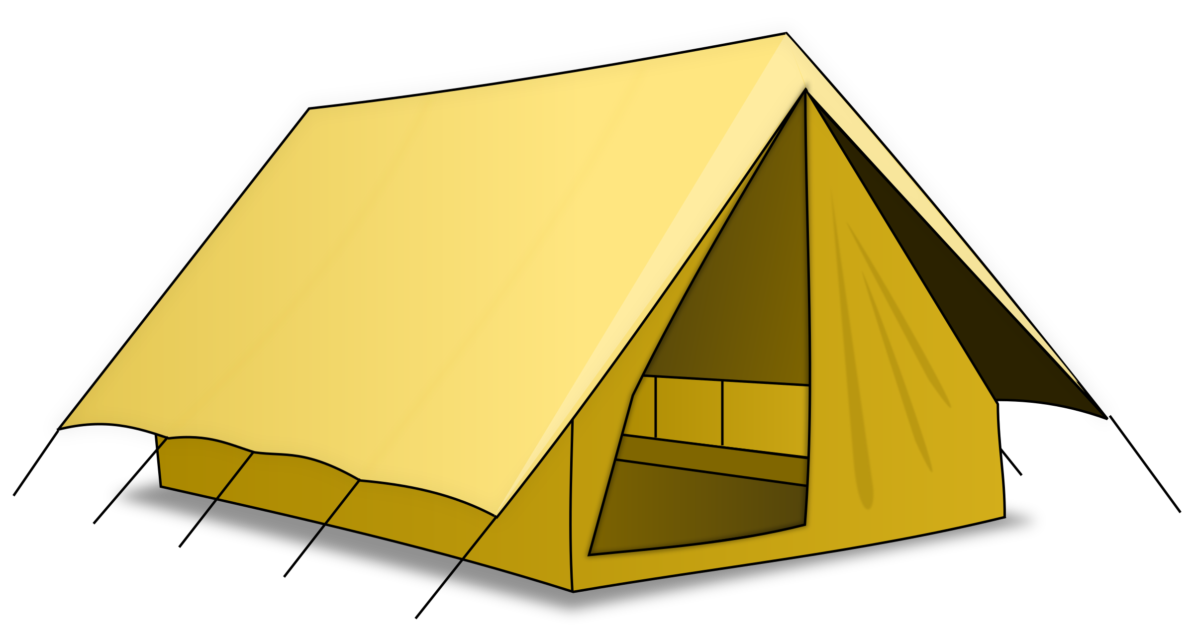 Tent Camping Clip art - campsite png download - 2400*1283 - Free