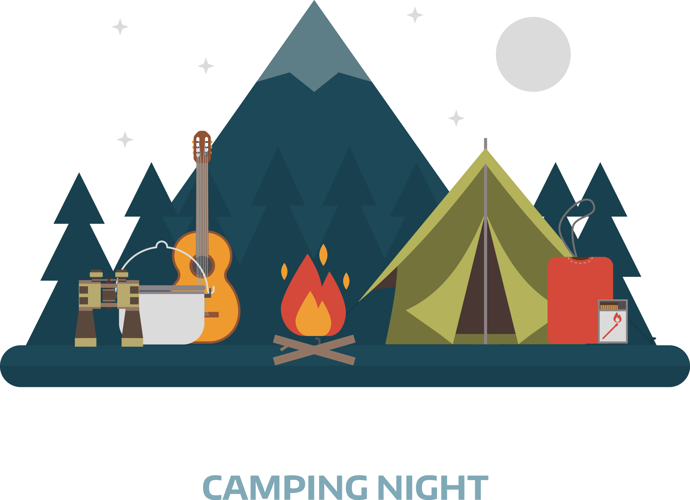 Camping Flat Design Vector Camping Png Download 2212 1602 Free Transparent Camping Png Download Clip Art Library