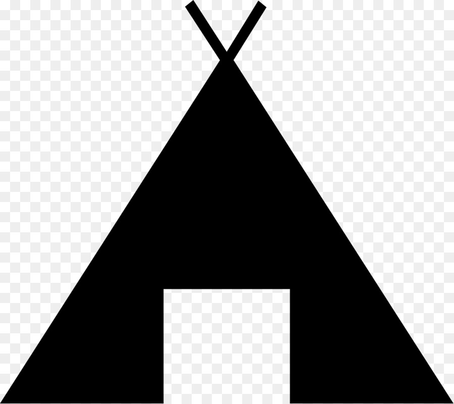 Tent Tipi Camping Clip art - Silhouette png download - 1280*1137 - Free Transparent Tent png Download.
