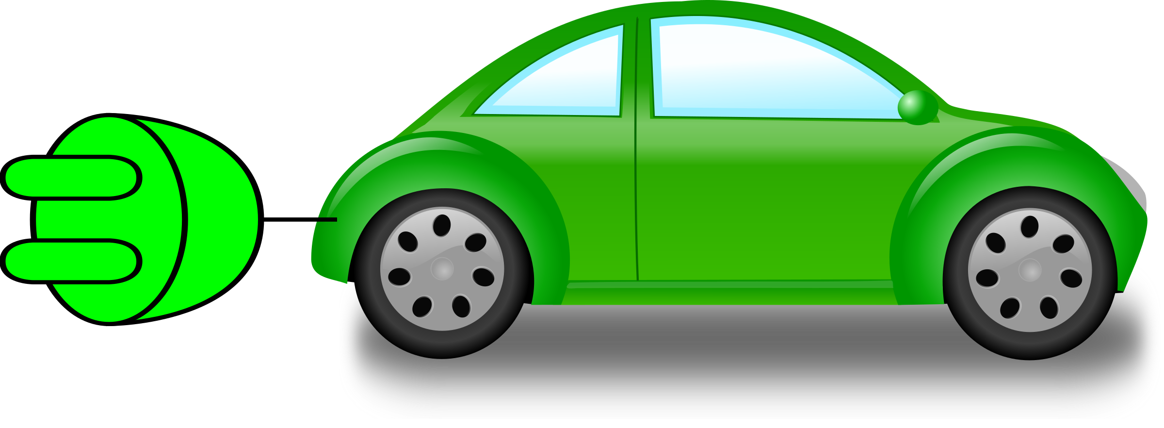 Electric car Clip art - car cartoon png download - 2400*882 - Free  Transparent Car png Download. - Clip Art Library