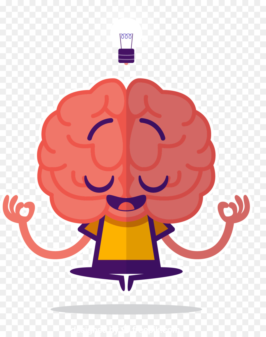 Human brain Drawing Clip art - Cartoon vector material downloaded meditation brain png download - 1217*1531 - Free Transparent  png Download.