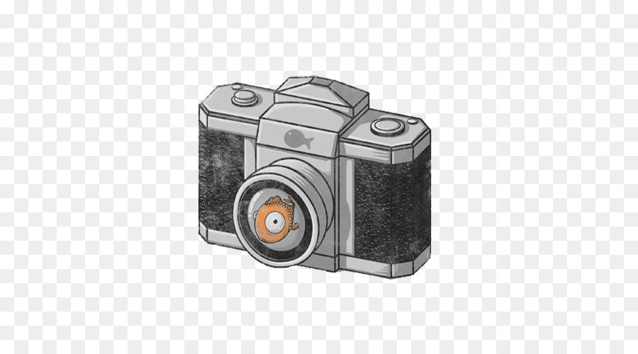 Camera Cartoon Illustration - Gray cartoon camera illustration png download - 636*500 - Free Transparent Camera png Download.