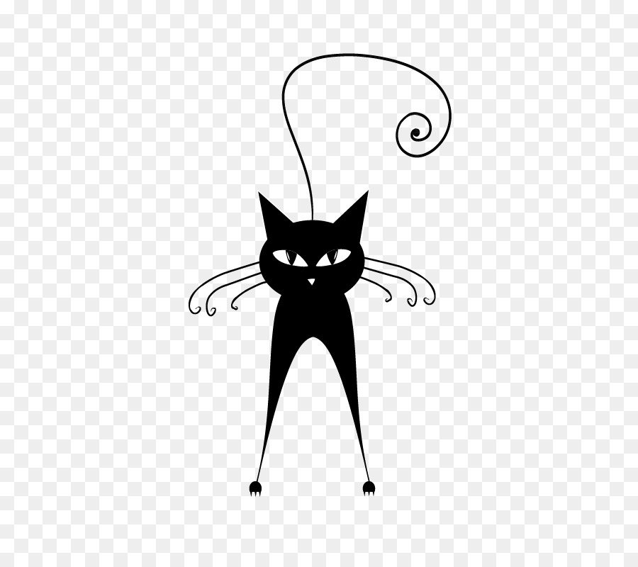 Black cat Kitten Silhouette Clip art - Cute cartoon black kitten png download - 570*789 - Free Transparent  png Download.