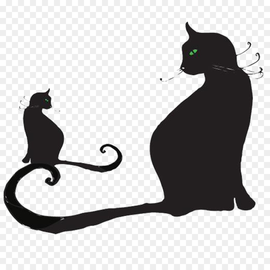 Black cat Cartoon Cuteness Clip art - Cartoon cat png download - 2362*2362 - Free Transparent Black Cat png Download.