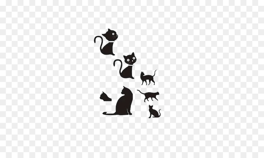 Cat Silhouette Cartoon - Kitten wallpaper png download - 500*521 - Free Transparent Cat png Download.