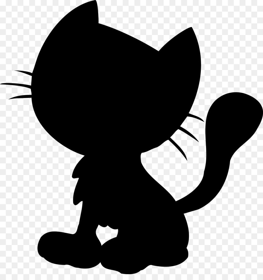Cat Whiskers Cartoon Clip art Silhouette -  png download - 3740*3907 - Free Transparent Cat png Download.