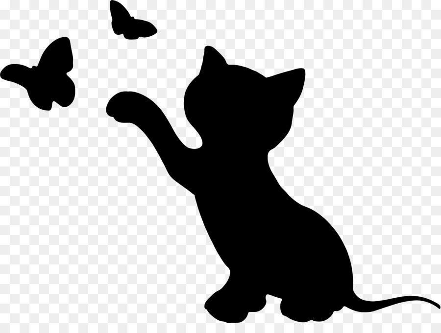 Kitten Cat Silhouette Clip art - animal silhouettes png download - 2314*1698 - Free Transparent Kitten png Download.
