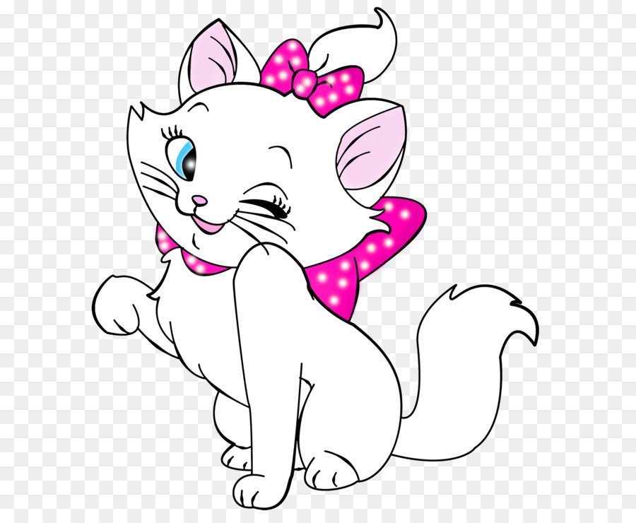 Kitten Cat Marie Clip art - White Kitten Cartoon Free Clipart png download - 1500*1702 - Free Transparent  png Download.