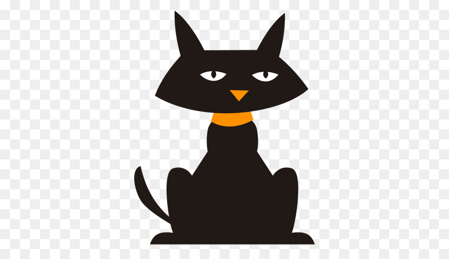 Black cat Drawing - vector cartoon material png download - 512*512 - Free Transparent Cat png Download.