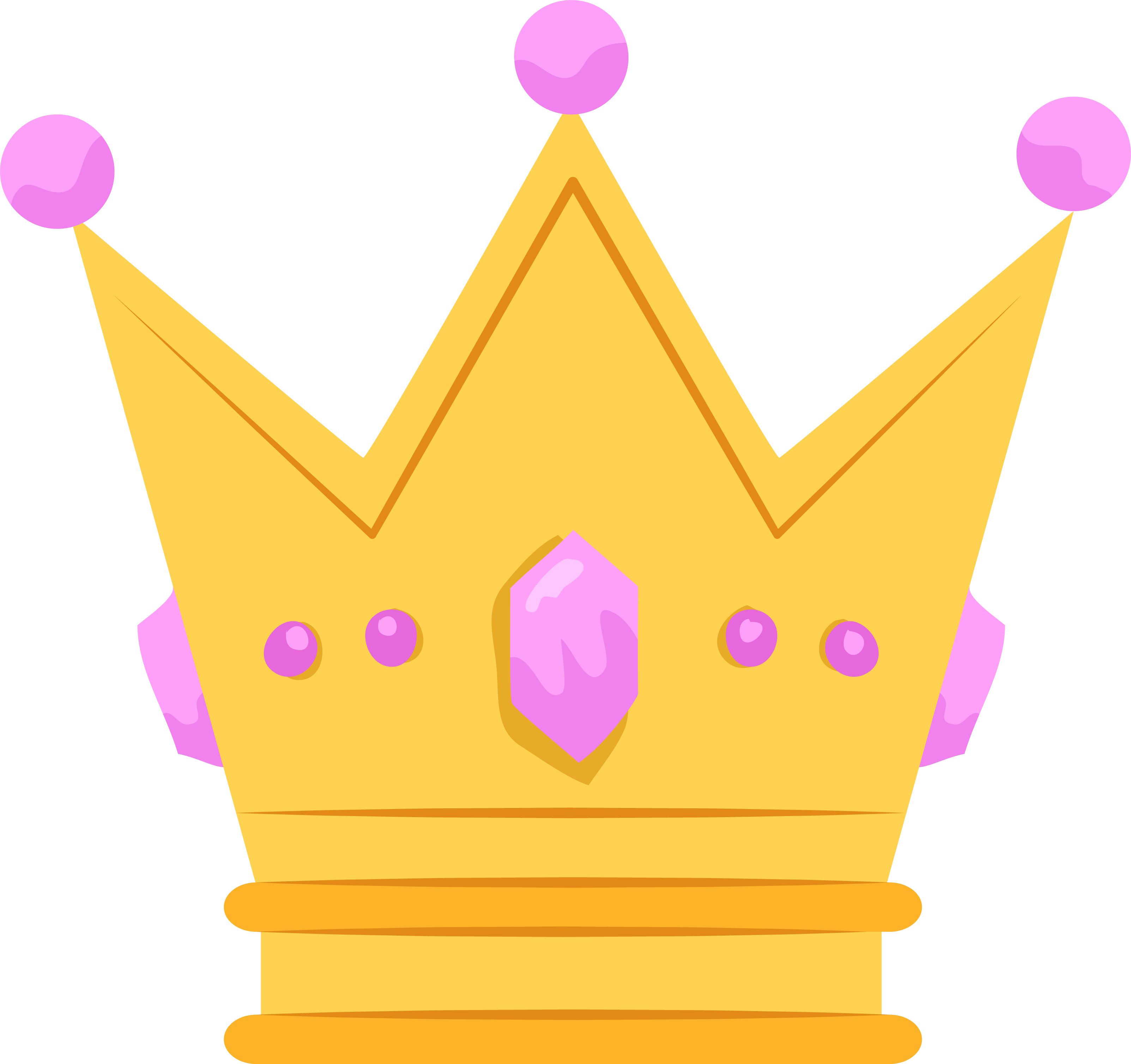 transparent cartoon princess crown.