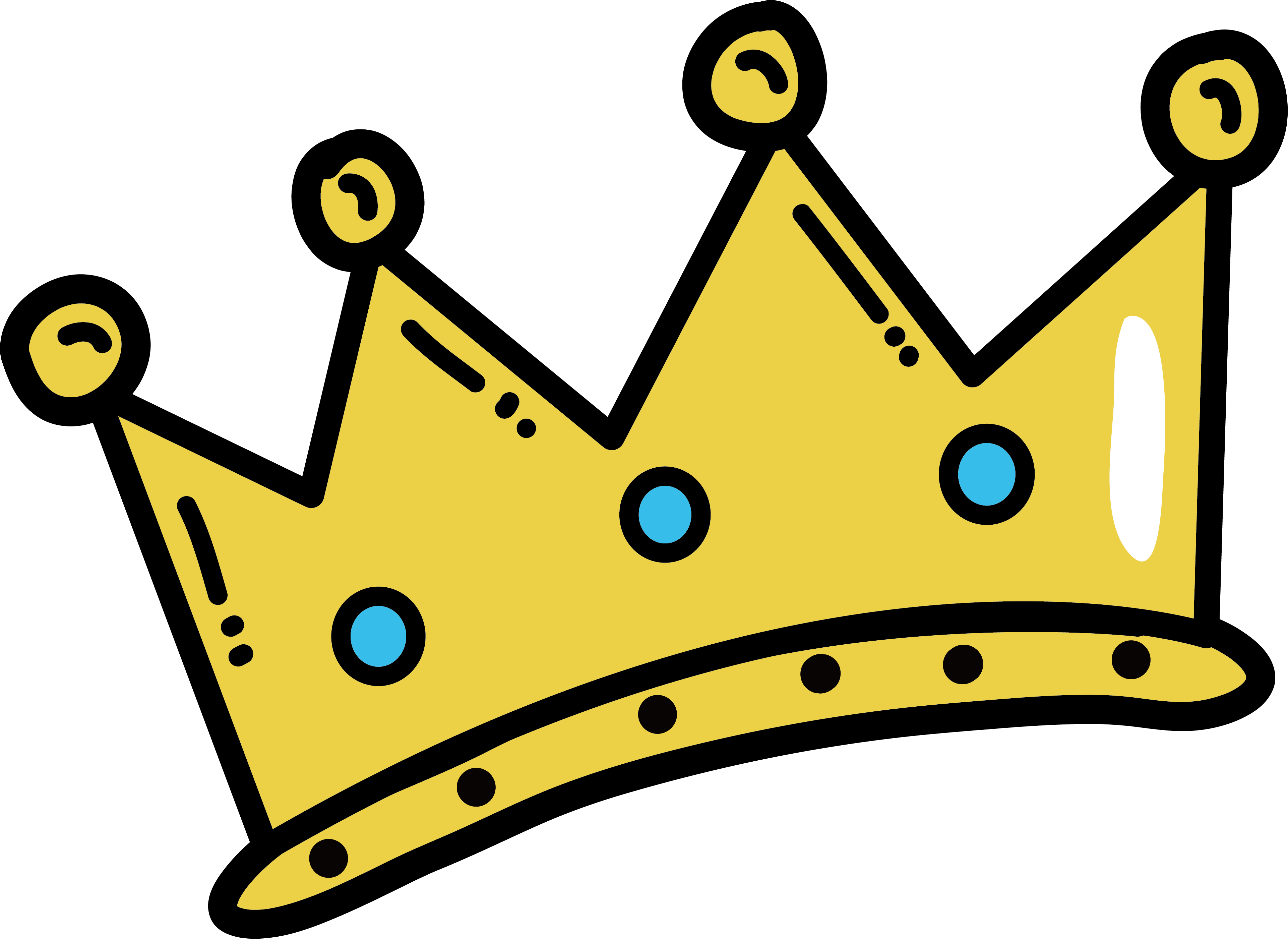 Cartoon Crown Transparent Background #1466824 (License: Personal Use) .
