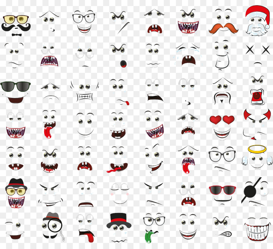 Cartoon Facial expression Emoticon Face - Cartoon faces png download - 1000*891 - Free Transparent  Cartoon png Download.