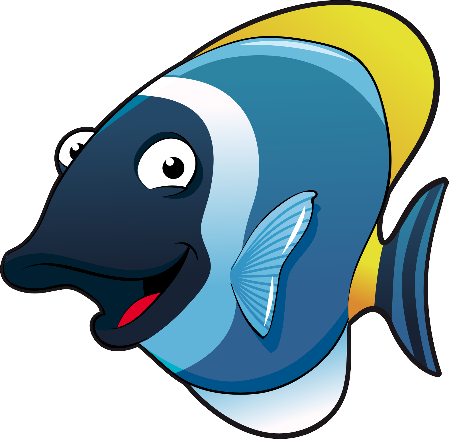 Cartoon Fish Animal Euclidean vector - Cartoon fish png download - 1576