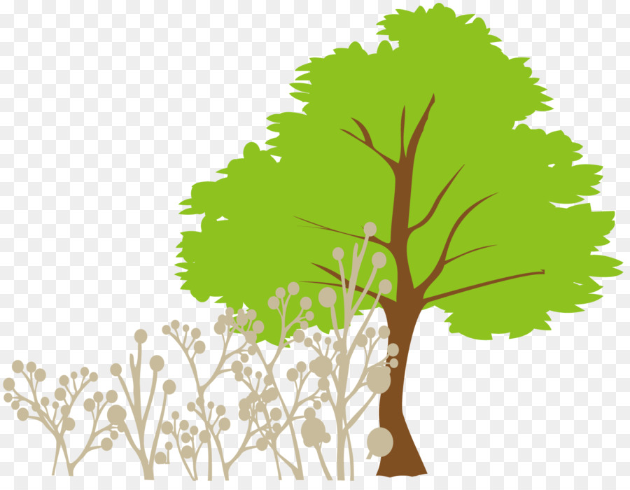 Tree Euclidean vector Clip art - Cartoon tree grass png download - 1528*1167 - Free Transparent Tree png Download.