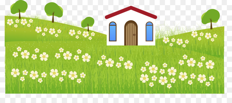 Landscape Cartoon Euclidean vector - Vector grass hut png download - 4849*2115 - Free Transparent Landscape png Download.