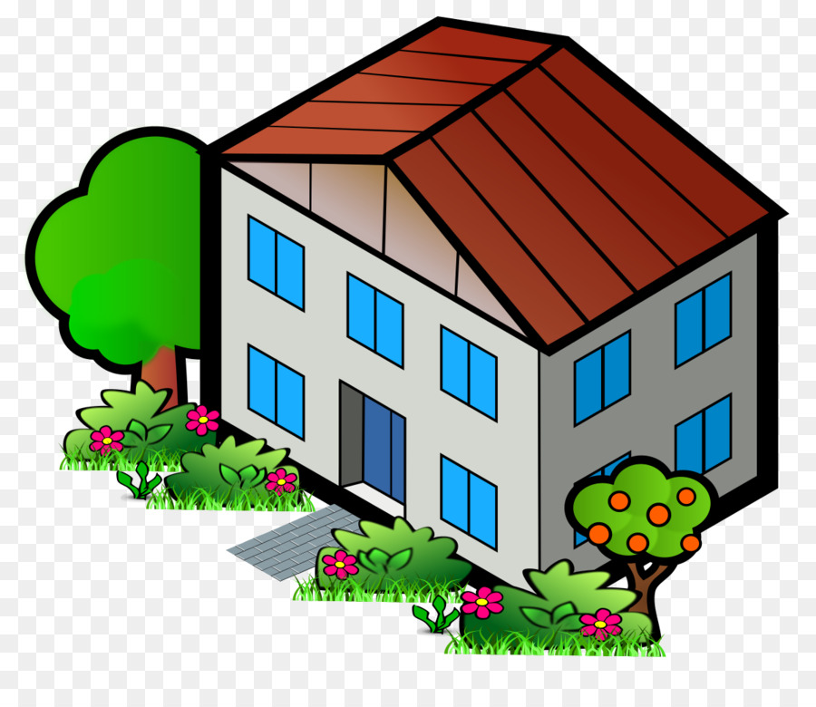 House Clip art - cartoon house png download - 1200*1235 - Free