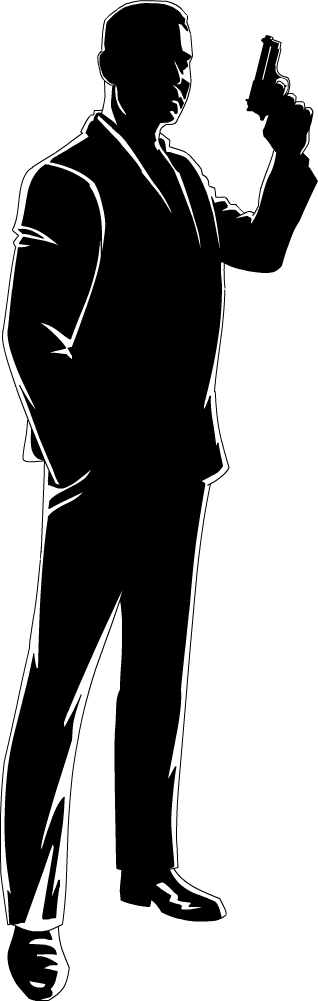 James Bond Cartoon Silhouette Drawing Animation 007 Png James