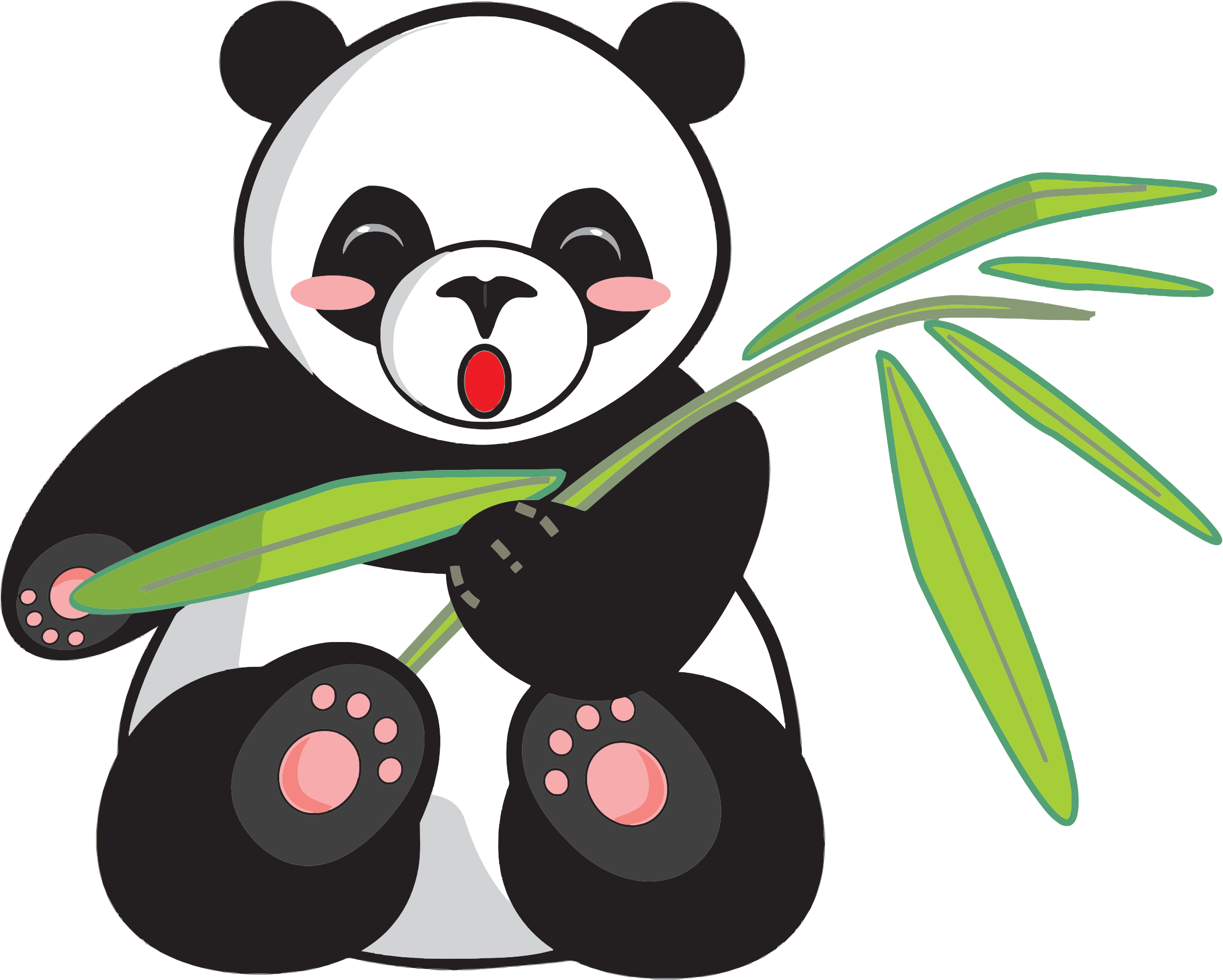 cartoon panda