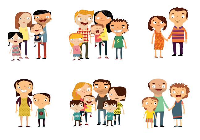 Family - Cartoon family png download - 647*455 - Free Transparent Family  png Download. - Clip Art Library