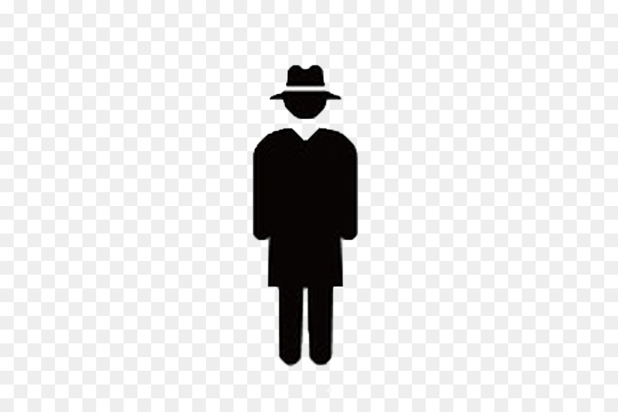 Pictogram Silhouette Detective Person - Cartoon black man png download - 600*600 - Free Transparent Pictogram png Download.