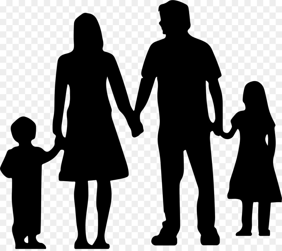 Nuclear family Silhouette Clip art - Family cartoon png download - 2201*1941 - Free Transparent Family png Download.