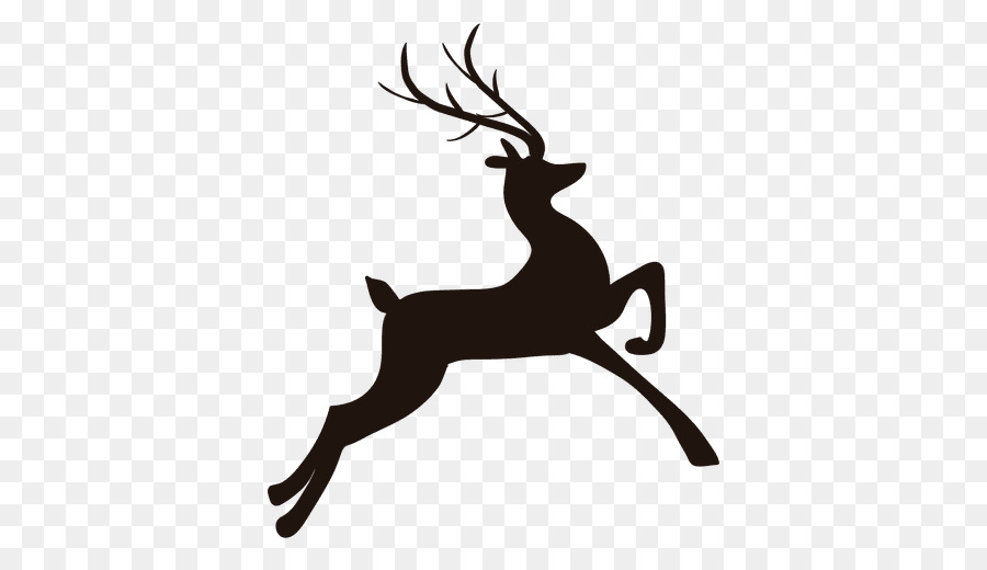 Reindeer Silhouette - Reindeer png download - 512*512 - Free Transparent Reindeer png Download.