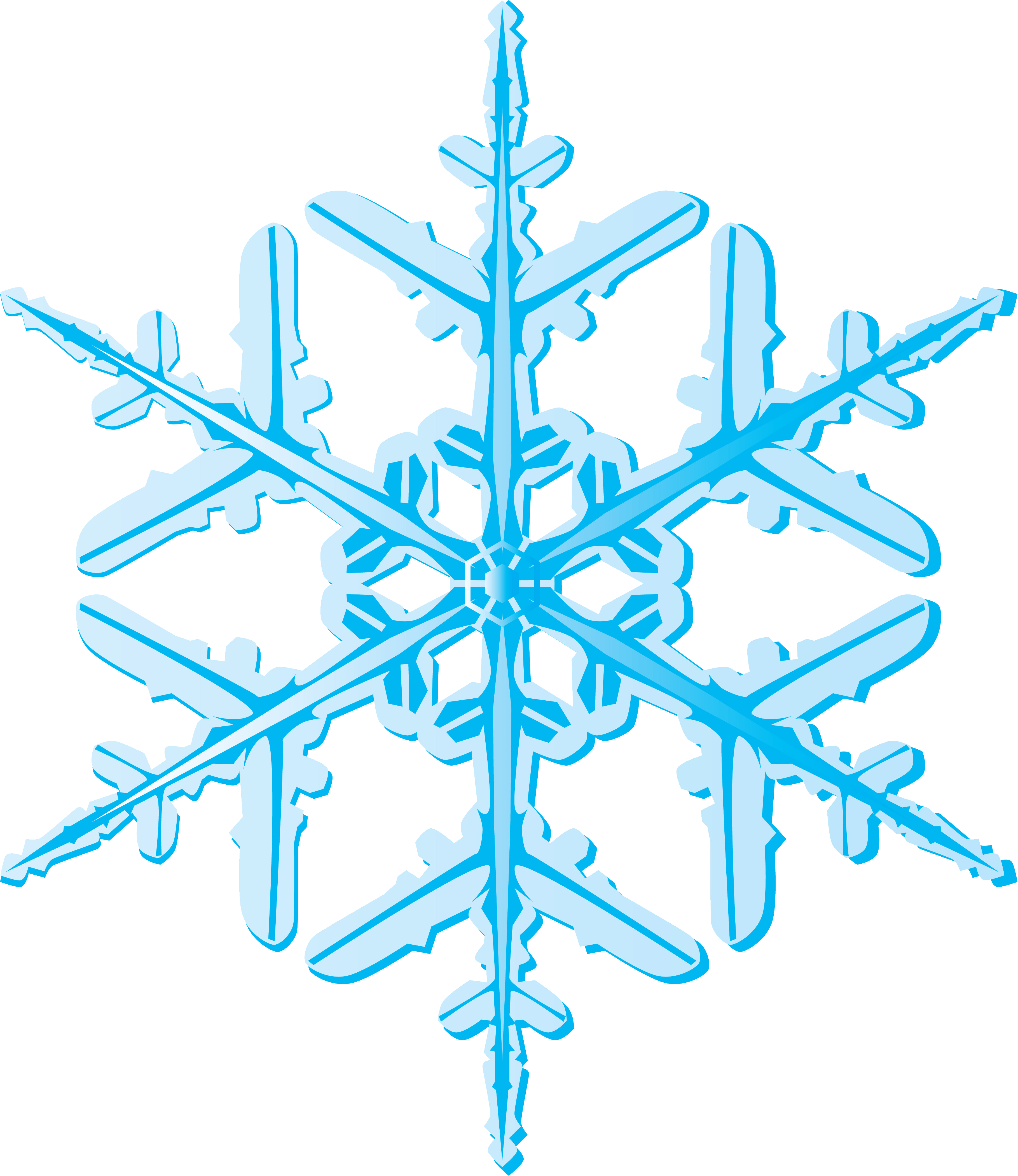 Snowflake Blue - Snowflake png download - 3637*4198 - Free Transparent