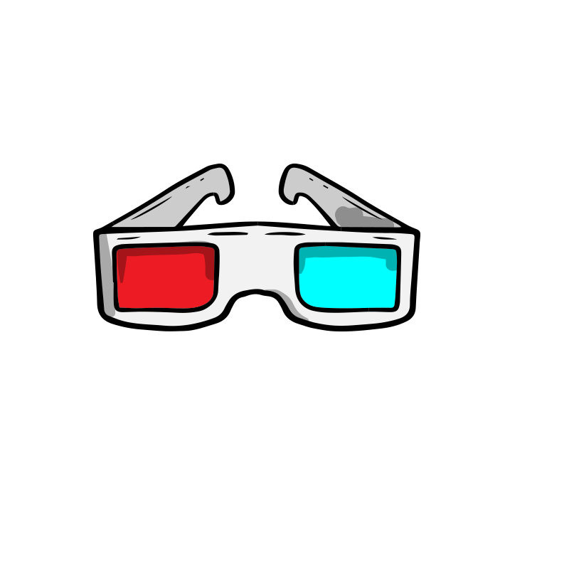 Glasses 3D film Cartoon - Cartoon sunglasses png download - 800*800
