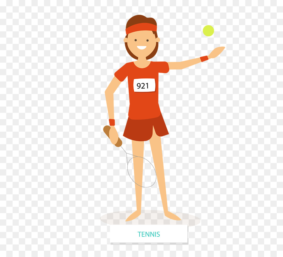 Cartoon Athlete Tennis player - Cartoon female tennis player Creative png download - 1144*1018 - Free Transparent  Cartoon png Download.