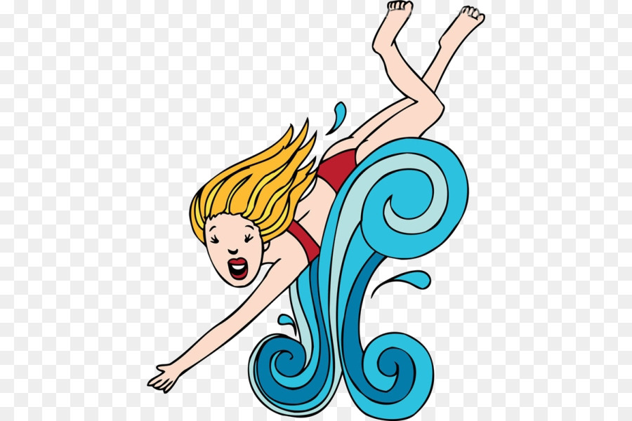 Swimming Drawing Illustration - Cartoon water png download - 482*600 - Free Transparent Swimming png Download.