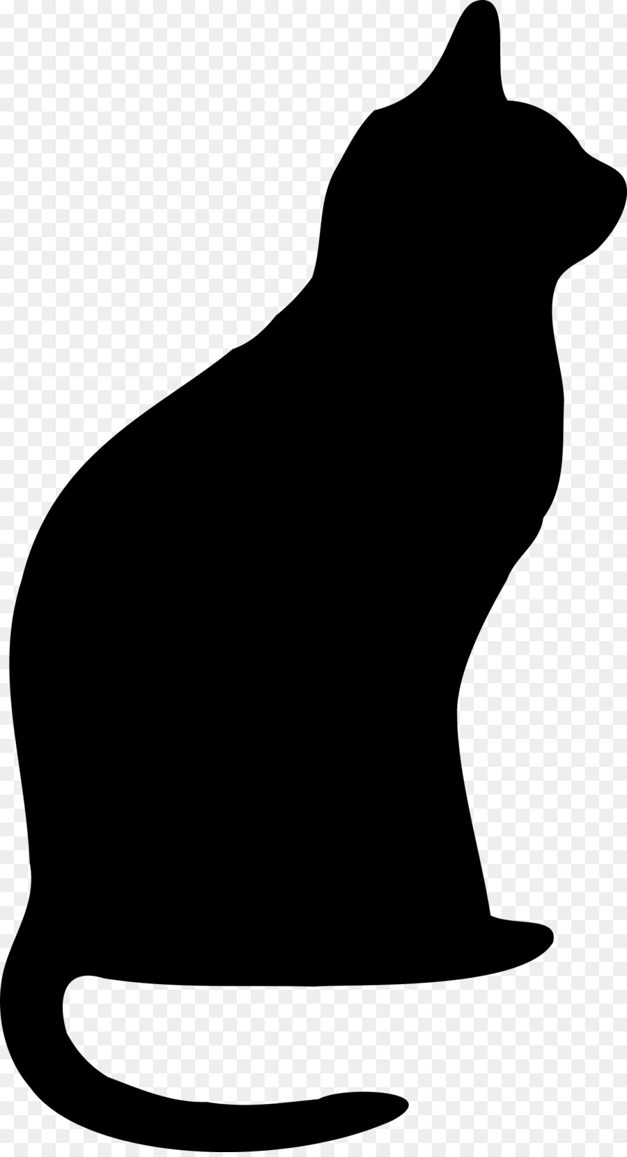 Cat Silhouette Clip art - Cat png download - 1307*2400 - Free Transparent Cat png Download.